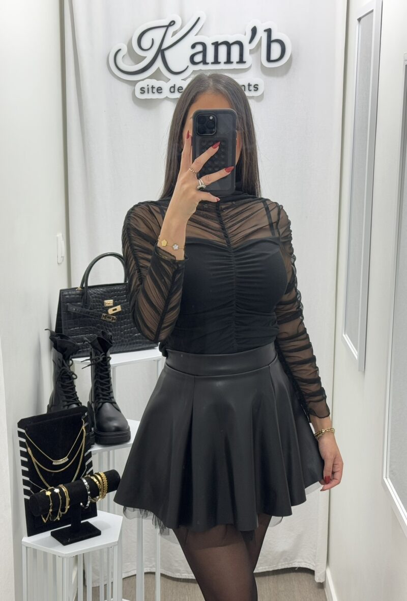 Top En Tulle Noir