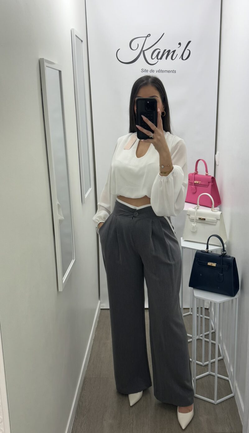 Pantalon Gris Chic